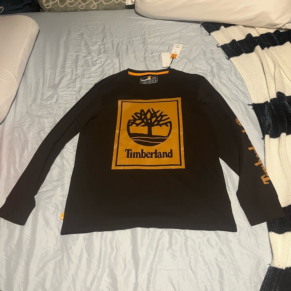 Large timberland long sleeve shirt